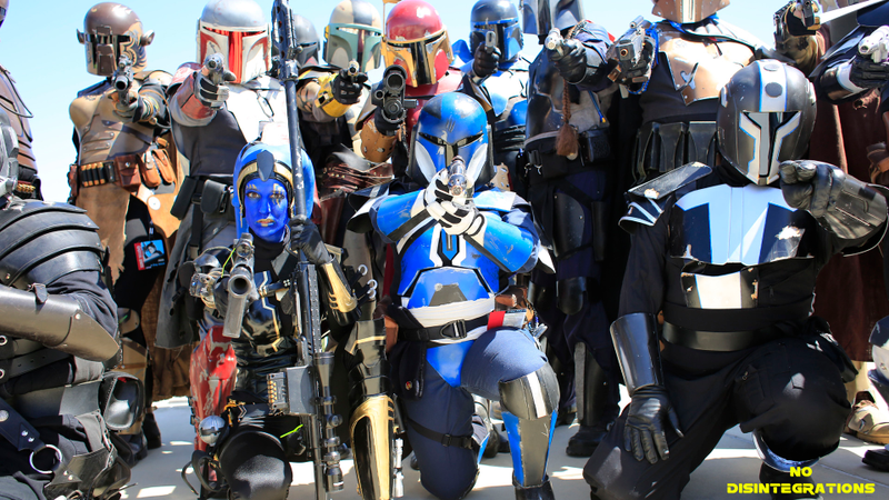 Illustration for article titled So Many Mandalorian Mercs At Star Wars Celebration 2015